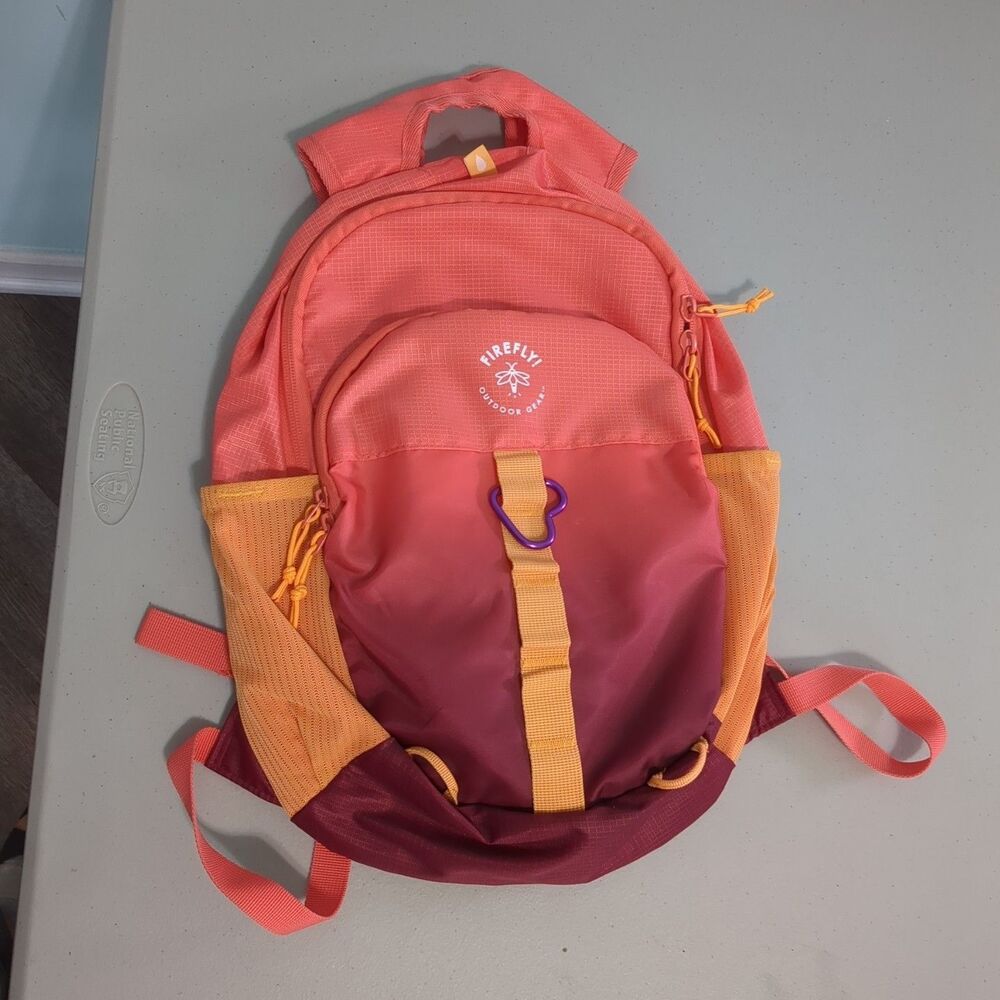 Firefly 30826 Girls Sz 11" x 4.5"x 16" Red Shoulder Strap Outdoor Gear Backpack